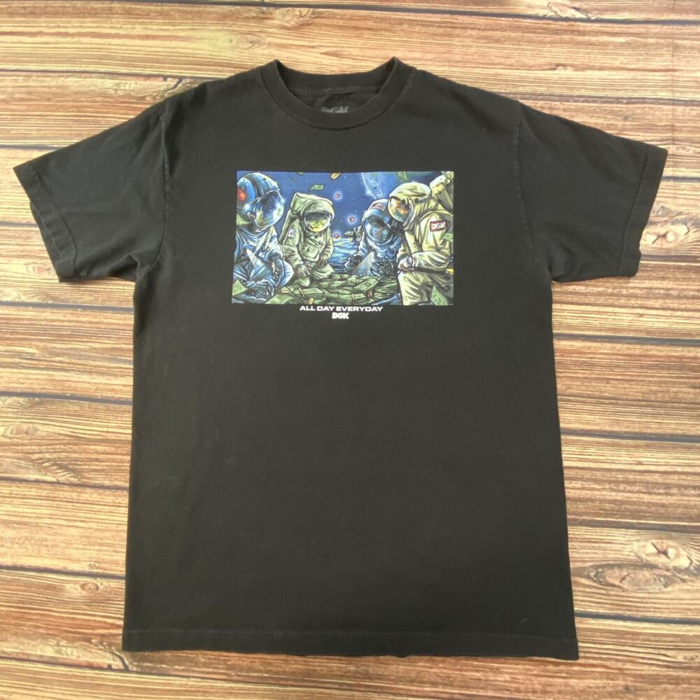 DGK Skateboards Men's Sz M Astronauts Short Sleeve Graphic T-Shirt Tee